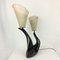 Mid-Century Black Ceramic Table Lamp 10