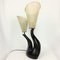 Mid-Century Black Ceramic Table Lamp, Image 8