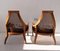 Mid-Century Walnut and Cane Armchairs from American of Martinsville, 1960s, Set of 2 3