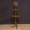Antique Edwardian Walnut and Glass Shaving Stand 1