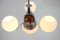 Lámpara de araña Art Déco de cromo, años 30, Imagen 4