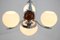 Lámpara de araña Art Déco de cromo, años 30, Imagen 3