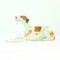 Vintage Porcelain Dog Sculpture from Lomonosov, 1950s 1