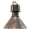 Vintage Industrial Green and Brown Metal Pendant Lamp, Image 1