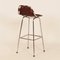 Mid-Century Chrome and Leather Bar Stool, 1960s, Image 4