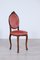 Pink Velvet Dining Chairs, 1960s, Set of 4 1