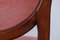 Esszimmerstühle mit rosafarbenen Samtbezügen, 1960er, 4er Set 12