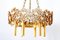 Gilt Brass and Cut Crystal Glass Model Juwel Chandelier from Palwa, 1970s 7