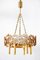 Gilt Brass and Cut Crystal Glass Model Juwel Chandelier from Palwa, 1970s 3