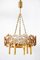 Gilt Brass and Cut Crystal Glass Model Juwel Chandelier from Palwa, 1970s, Image 3