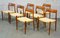 Danish Model 75 Dining Chairs, 1960s, Set of 7, Image 1
