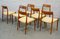 Danish Model 75 Dining Chairs, 1960s, Set of 7 10