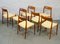 Chaises de Salle à Manger Modèle 75, Danemark, 1960s, Set de 7 2