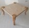 Large Vintage American Marble and Cane Coffee Table, Image 1