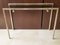 Smoked Glass and Nickel Console Table, 1968 20
