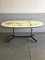 Mid-Century French Lacquered Metal and Brass Dining Table, 1960s, Image 1