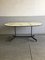 Mid-Century French Lacquered Metal and Brass Dining Table, 1960s 4