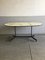 Mid-Century French Lacquered Metal and Brass Dining Table, 1960s, Image 4