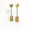 Brass Aniara Candleholders by Pierre Forsell for Skultuna, 1960s, Set of 2 2