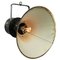 Mid-Century Industrial Green and Brown Metal Pendant Lamp, Image 2