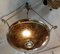 Italian Gold-Colored Ceiling Lamp with Uplighter, 1980s 4