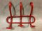 Antique Model S3 Red Bentwood Coat Rack by Thonet, Image 7
