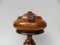 Lampes de Bureau Mushroom Vintage Art Déco en Bois, Set de 2 6