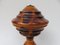 Vintage Art Deco Pilz Tischlampen aus Holz, 2er Set 25