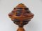 Vintage Art Deco Wooden Mushroom Table Lamps, Set of 2 25
