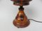 Vintage Art Deco Pilz Tischlampen aus Holz, 2er Set 35