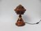 Vintage Art Deco Pilz Tischlampen aus Holz, 2er Set 21