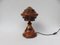 Vintage Art Deco Wooden Mushroom Table Lamps, Set of 2 21