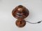 Lámparas de mesa Mushroom Art Déco vintage de madera. Juego de 2, Imagen 24