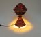 Lámparas de mesa Mushroom Art Déco vintage de madera. Juego de 2, Imagen 26