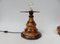 Lámparas de mesa Mushroom Art Déco vintage de madera. Juego de 2, Imagen 19