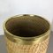 Mid-Century Rattan and Brass Umbrella Stand, Image 4