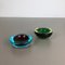 Vintage Murano Glass Sommerso Ashtray, Set of 2, Image 13