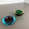 Vintage Murano Glass Sommerso Ashtray, Set of 2 12