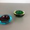 Vintage Murano Glass Sommerso Ashtray, Set of 2, Image 11