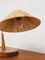 Teak and Sisal Table Lamp from Temde, 1950s 5