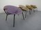 Danish Sueded Balloon Chairs by Hans Olsen for LEA Furniture, 1950s, Set of 4 4