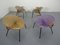Danish Sueded Balloon Chairs by Hans Olsen for LEA Furniture, 1950s, Set of 4 2