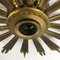 Mid-Century Italian Brass Sunburst Sconce 11