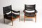 Mid-Century Danish Oak and Leather Lounge Chairs by Kristian Vedel, 1960s, Set of 2, Image 11