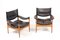 Mid-Century Danish Oak and Leather Lounge Chairs by Kristian Vedel, 1960s, Set of 2 10