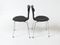 Black Leather Mosquito Chair by Arne Jacobsen for Fritz Hansen 2