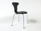 Black Leather Mosquito Chair by Arne Jacobsen for Fritz Hansen, Image 5