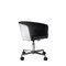 Office Chair with Leather Backing and 4 wheels by Jacobo Ventura for CA Spanish Handicraft, Image 1