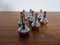 Silver-Plated Candleholders by Jens Quistgaard, 1960s, Set of 8 1