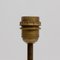 Vintage Belgian Brass Travertine Table Lamp by Camille Breesch 7